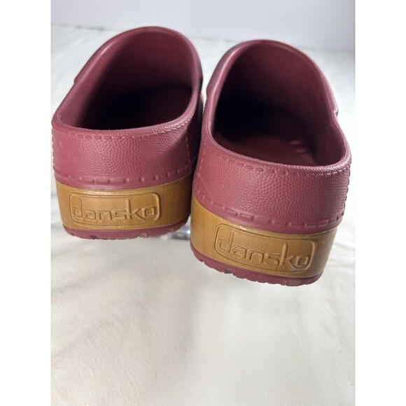 Dansko Women's Cranberry Block Heel Slip On Size 9.5 Round Toe ￼ - Picture 4 of 7